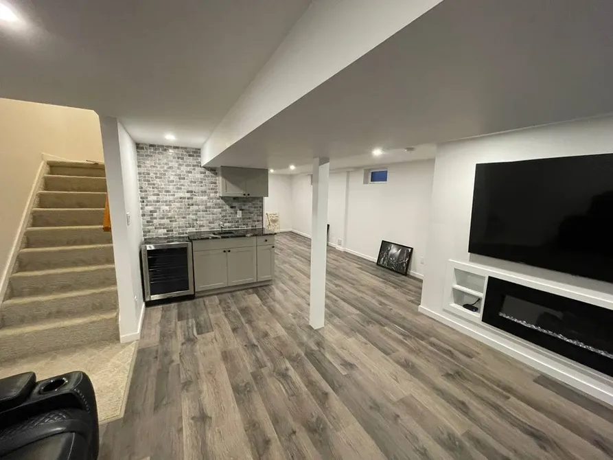 photo of the Buchanan basement, designed and built by KMA Building in Winnipeg, MB